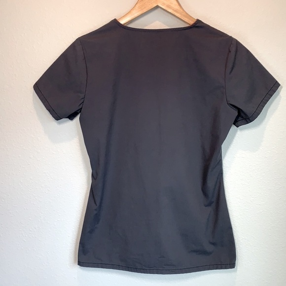 Code Happy V-neck Scrub Top Gray Size: XS - Picture 9 of 9